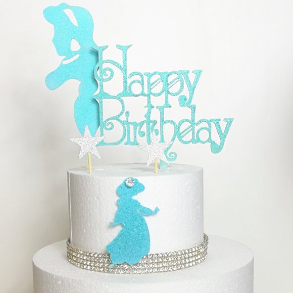 Set of 5 Jasmine Aladdin Inspired Cake Topper - Picture 1 of 3